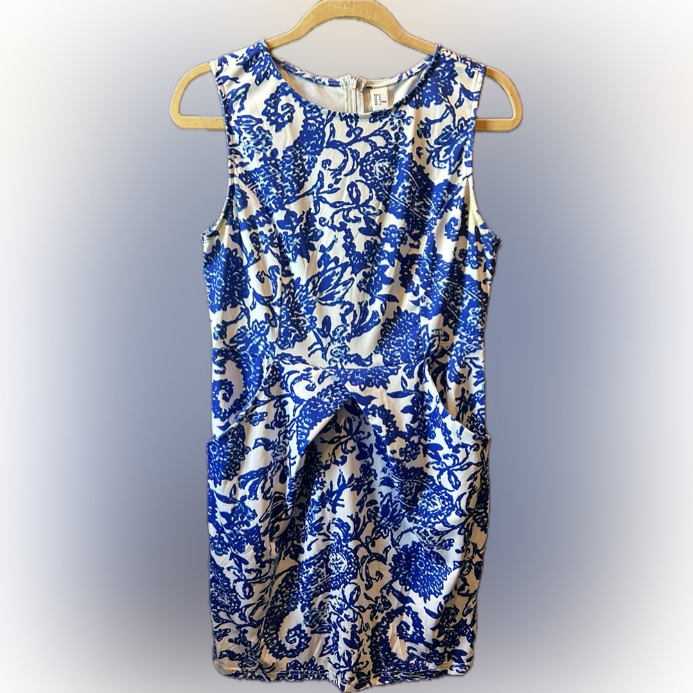 Blue and white dress size medium